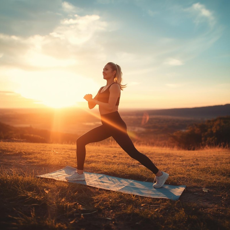 Séance de yoga fitness